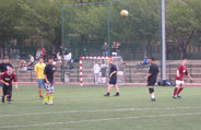 Five-a-side Football Tournament: The 2007 Prague Masters - Fighting Pukekos in action against the Lions Bar